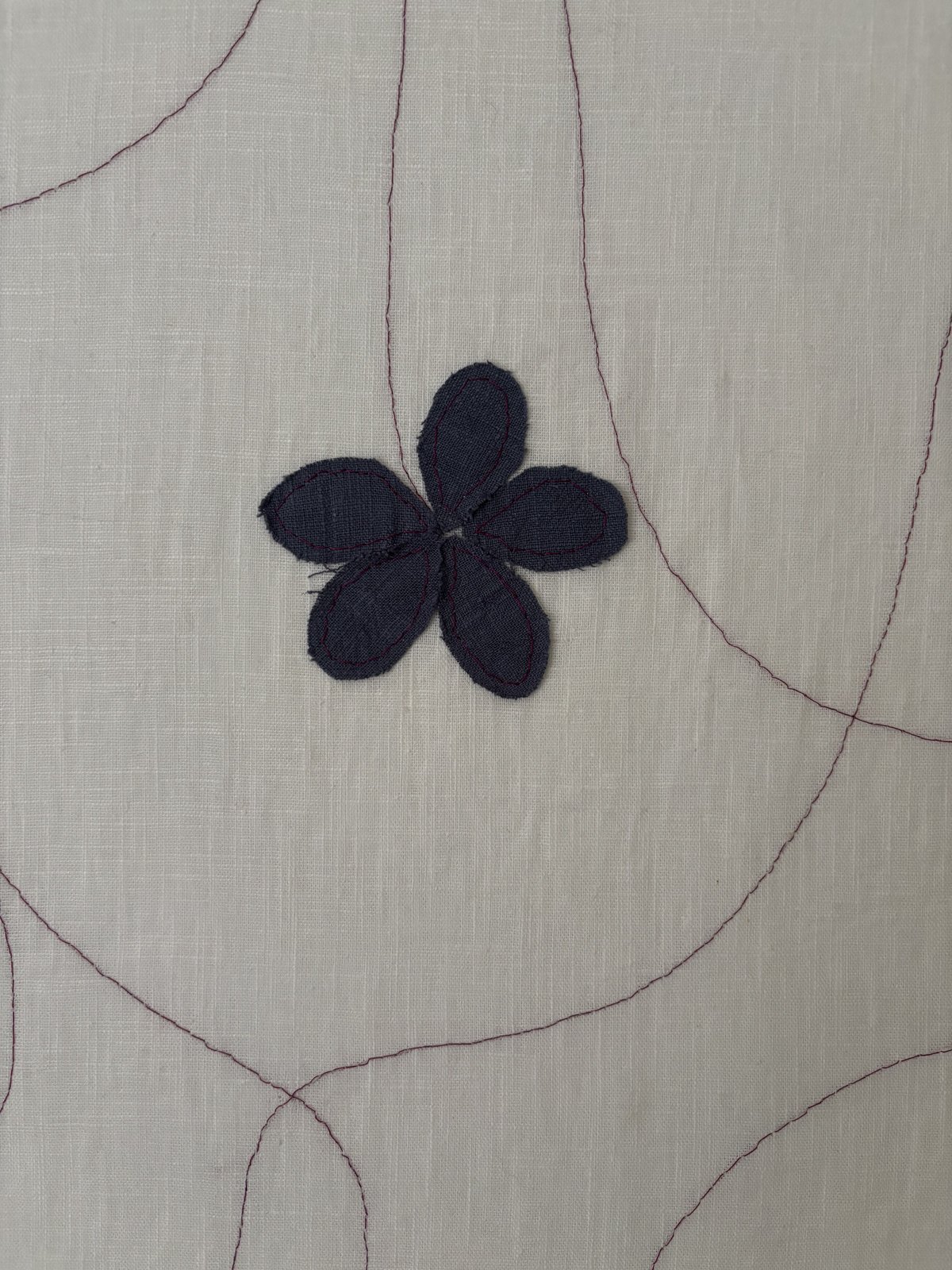 blå blomst detalj