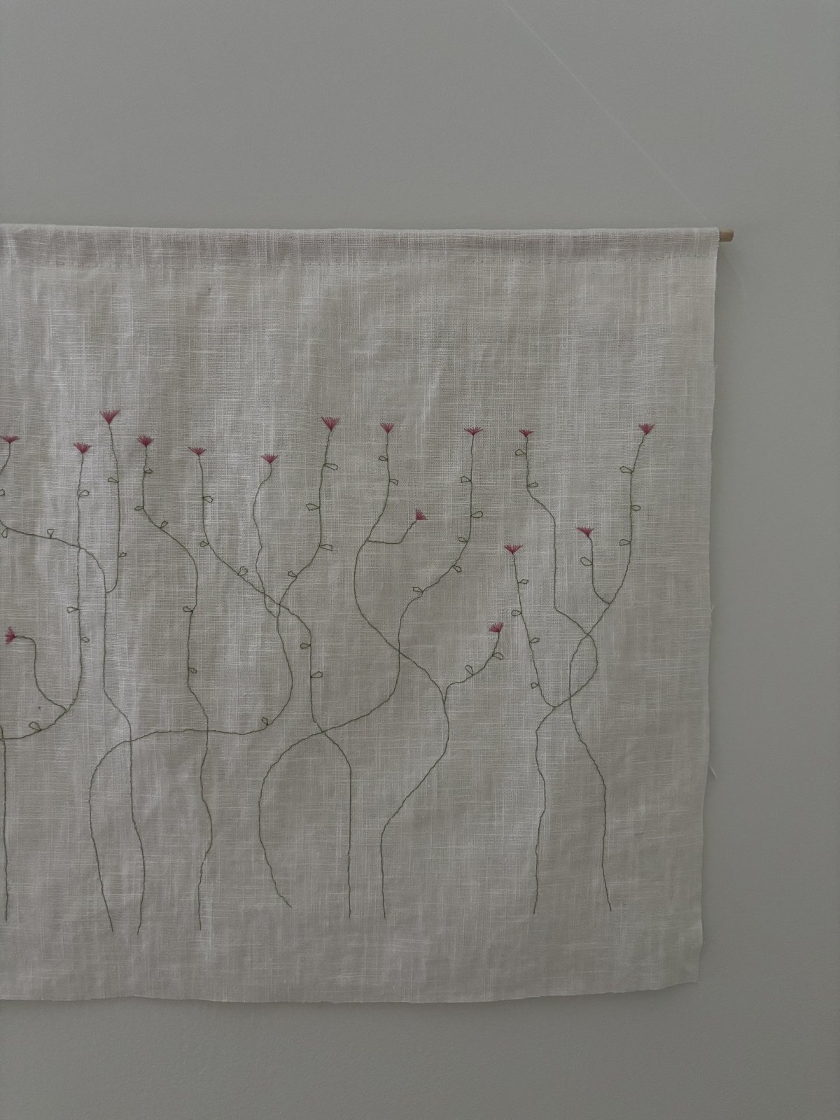 mange små rosa blomster detalj